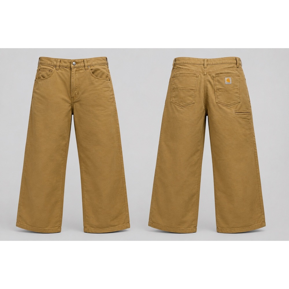 Carhartt Work Pants Men 40x32 Brown Relaxed Fit BN2517-M Canvas Utility Trousers